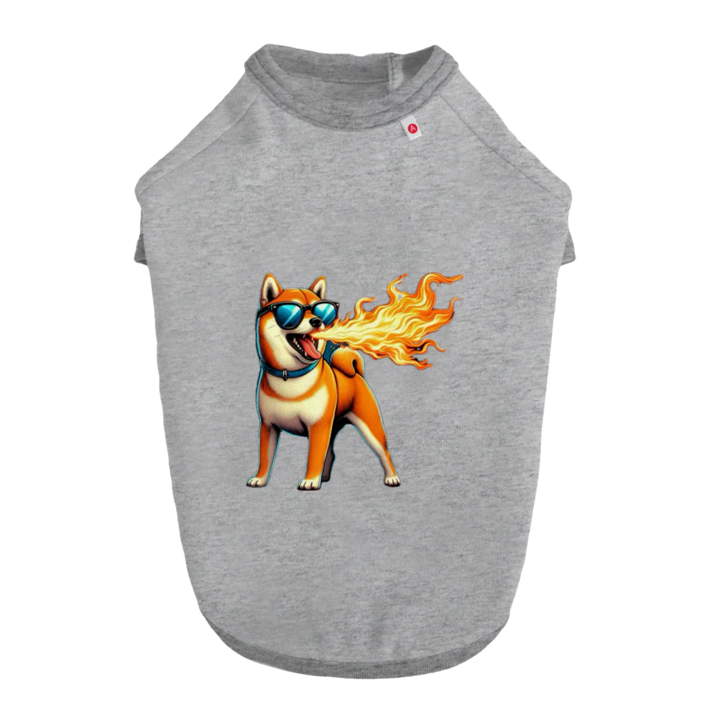 OsamChanの火を吹く柴犬 Dog T-shirt