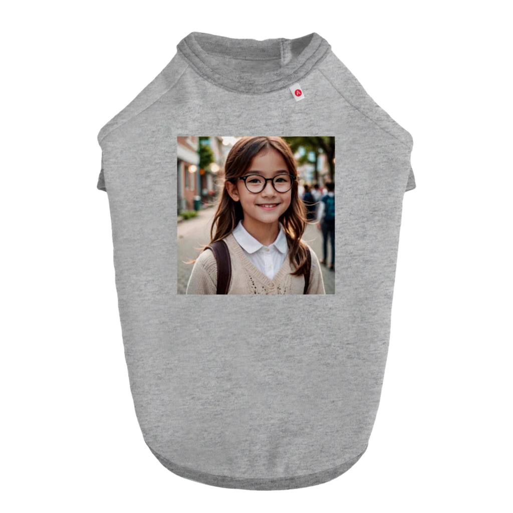 yuyuu_youtubeのメガネの少女 ドッグTシャツ