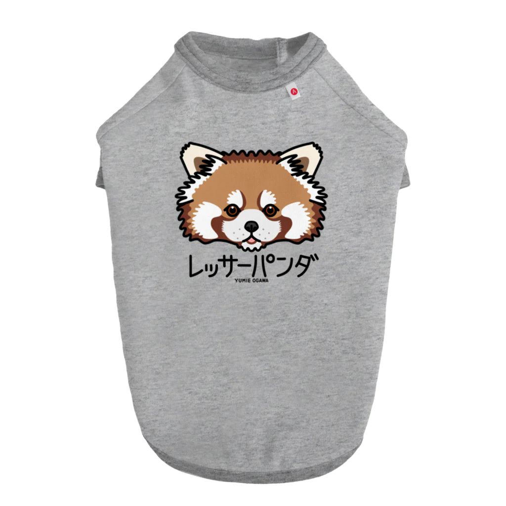 オガワユミエの09レッサーパンダ（キャラ） ドッグTシャツ