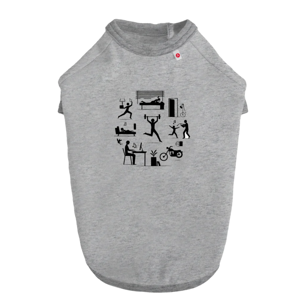 Monochrome_or_Colorfulの好きなものこそ上手 Dog T-shirt