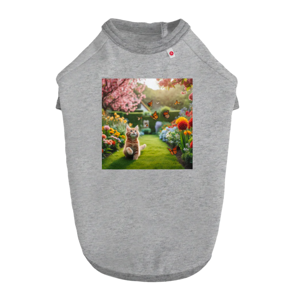 JAMnano1837の猫 in 花園 Dog T-shirt