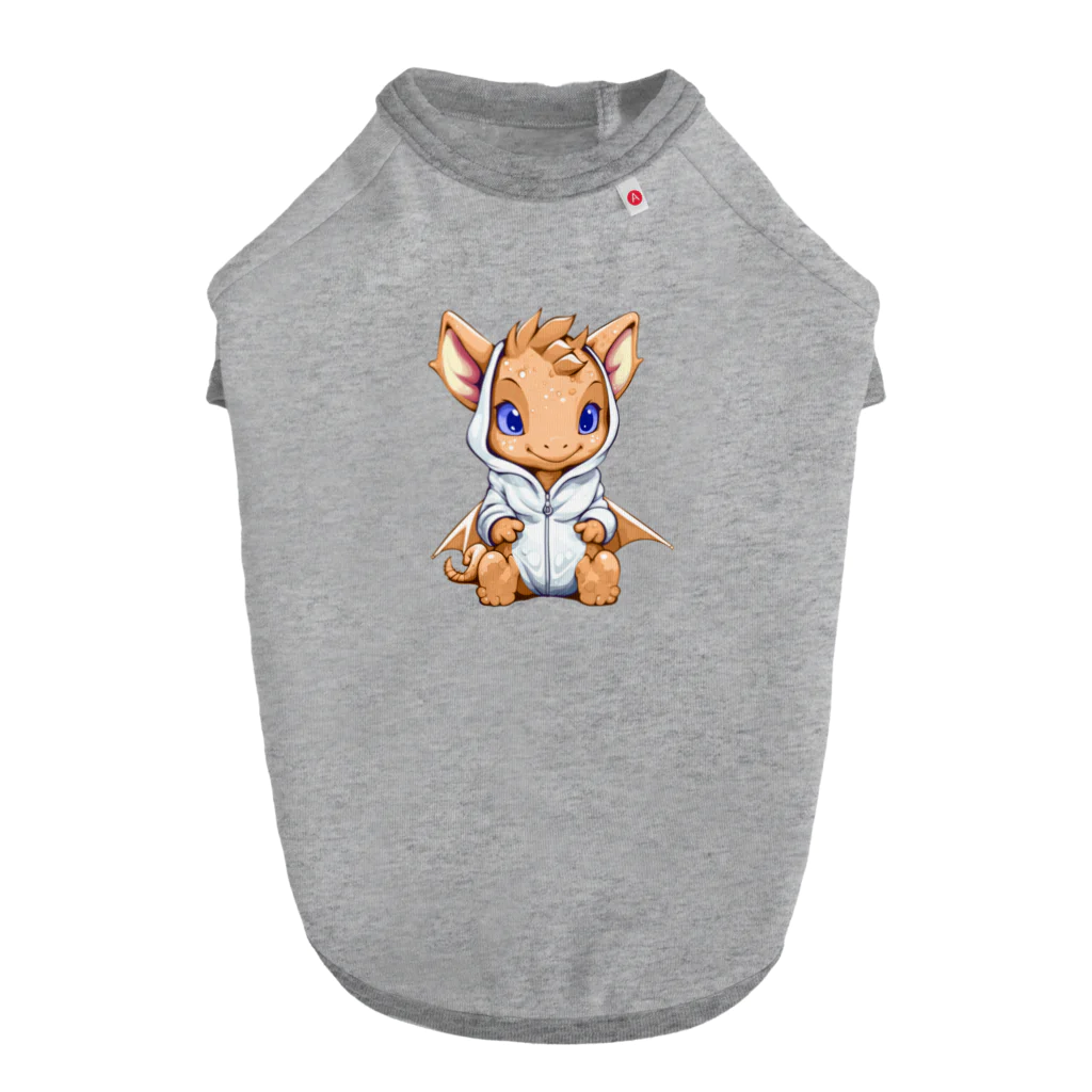 Vasetti_pressのオレンジドラゴン Dog T-shirt