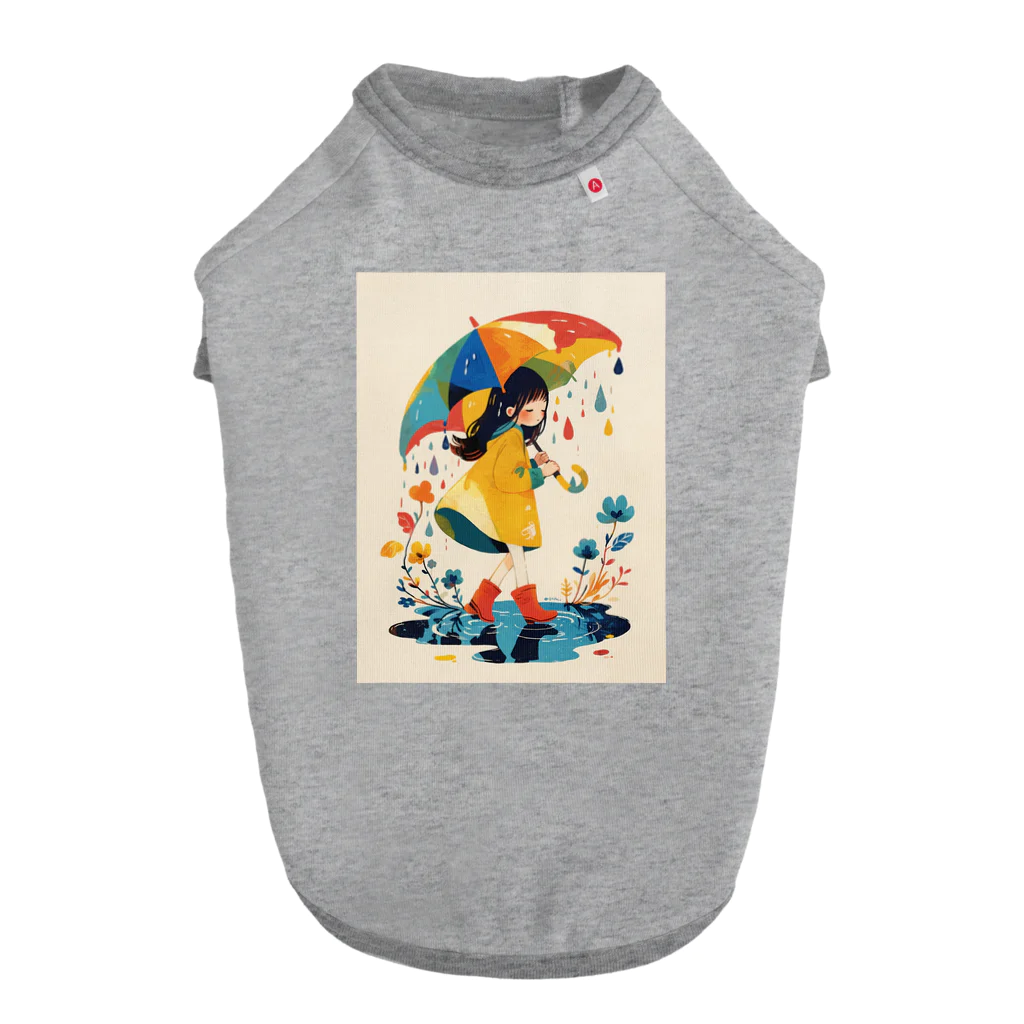 AQUAMETAVERSEのカラフルな雨の日  Hime  2530 Dog T-shirt