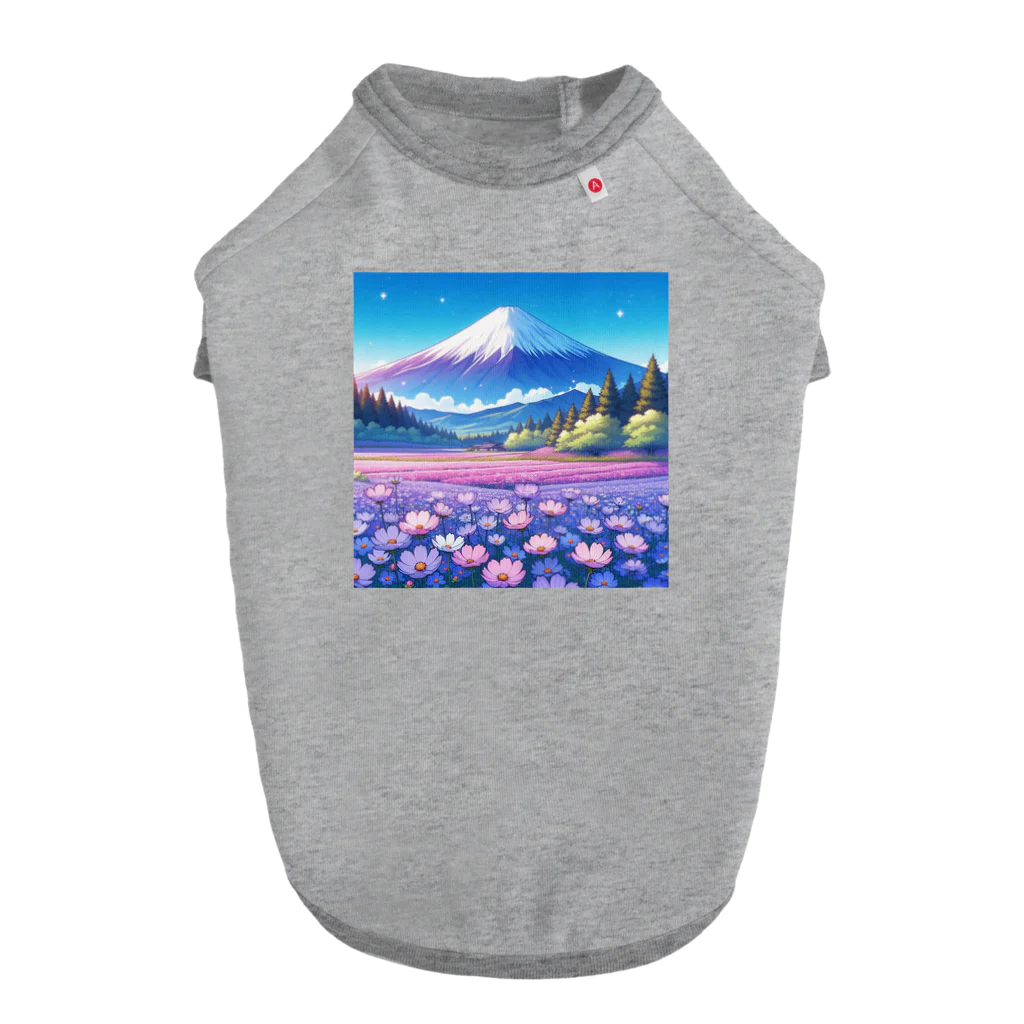 Qten369の日本の美しい風景 ドッグTシャツ