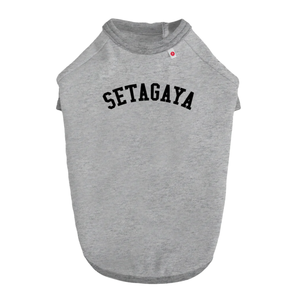 せたが屋さんの世田谷Tシャツ　ブラックロゴ(setagaya item) ドッグTシャツ