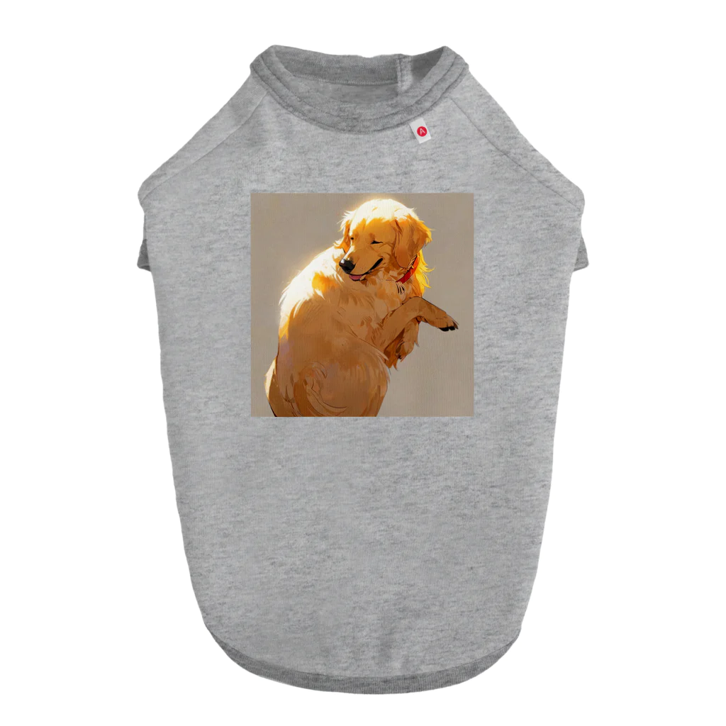 わんこ太郎のしょっぷの幸せそうに寝るゴールデンレトリバー Dog T-shirt