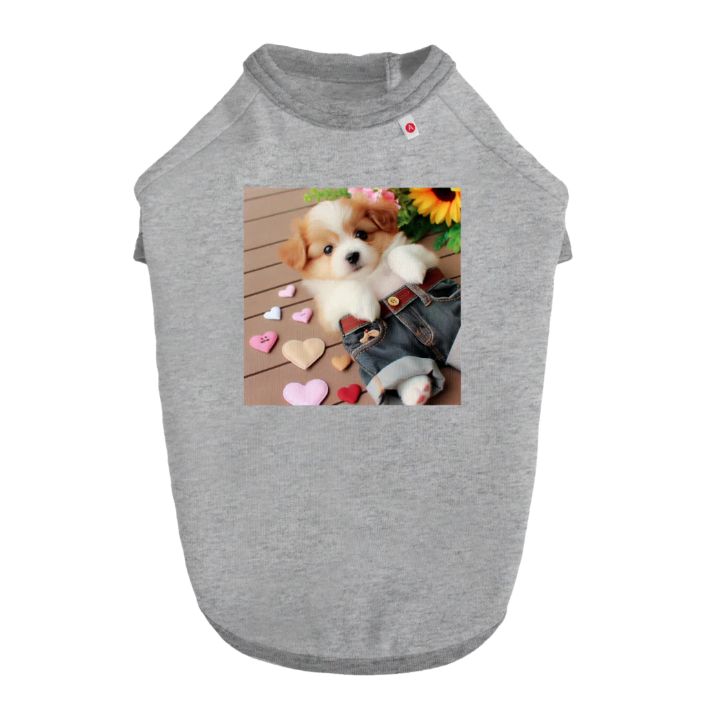 鈴木敏夫のジーパンがかわいいねー犬には　お似合いかも Dog T-shirt