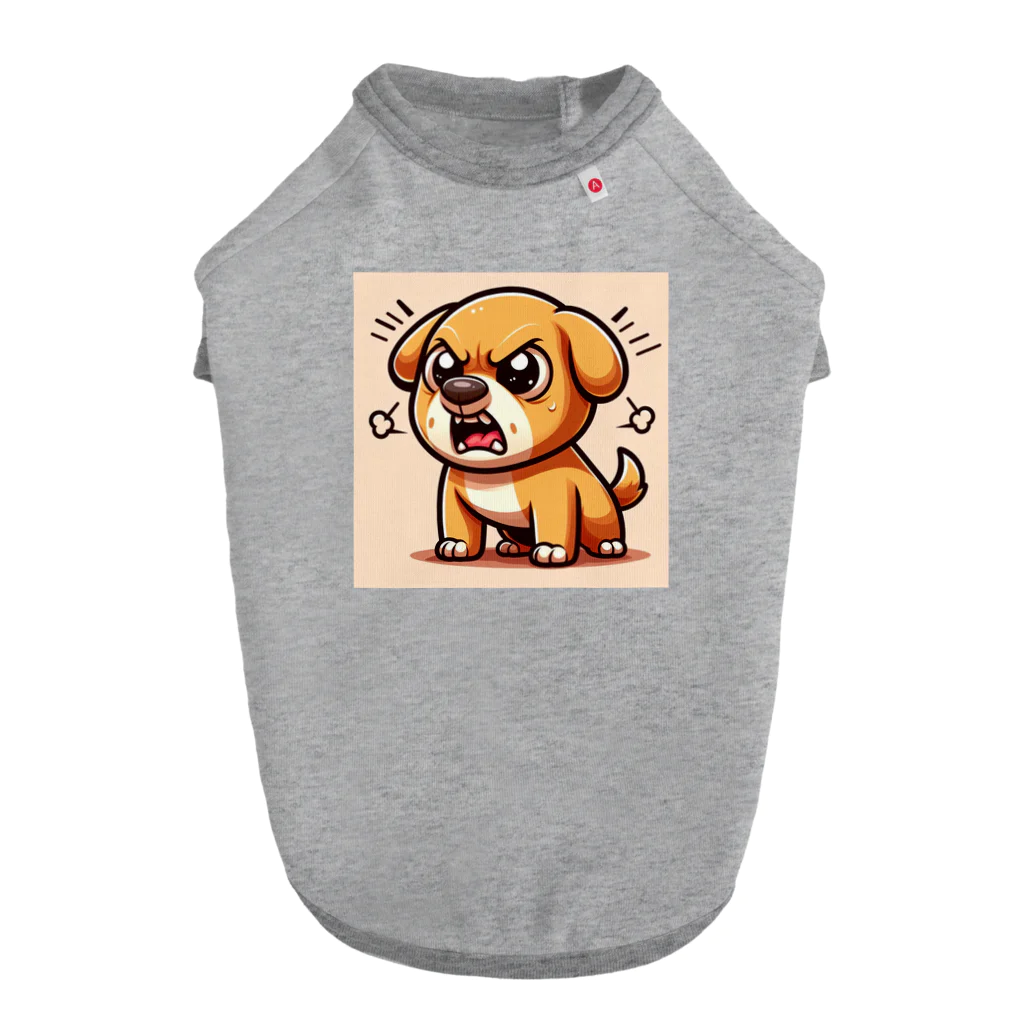 namidamakiの怒りん坊犬 Dog T-shirt