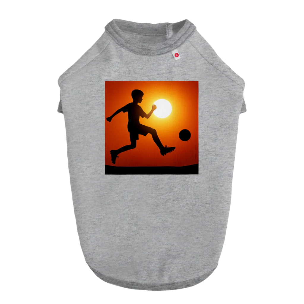 foot8のサッカー少年 ドッグTシャツ