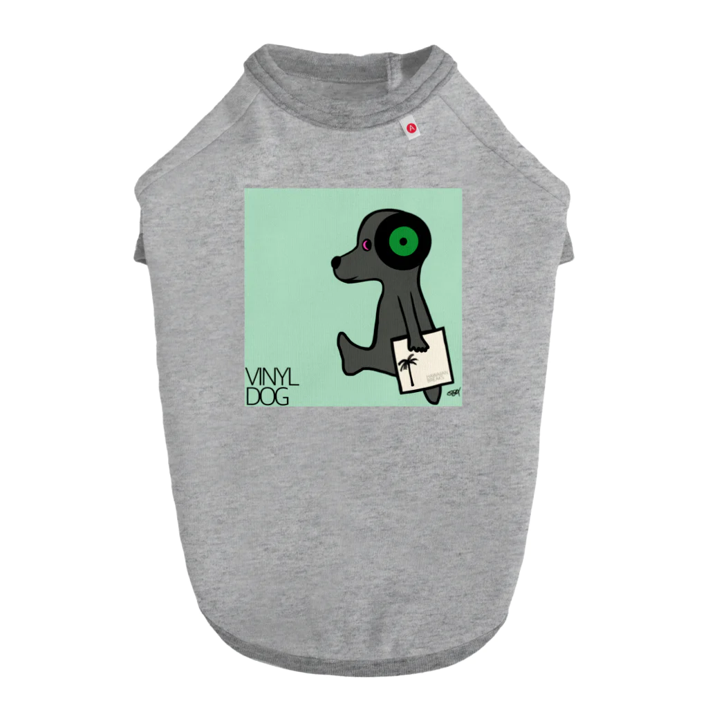 Posagodardy  ポサゴダルディのVinyl Dog Green ear ドッグTシャツ