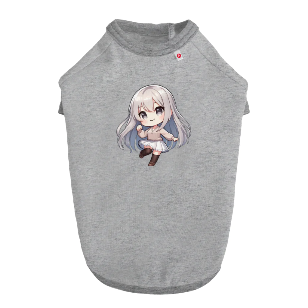 はるの銀髪女の子Lunaちゃん ドッグTシャツ