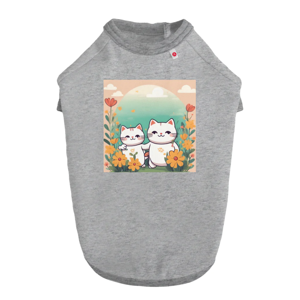 癒しの部屋🐾໒꒱のCutie cat❤︎ ドッグTシャツ