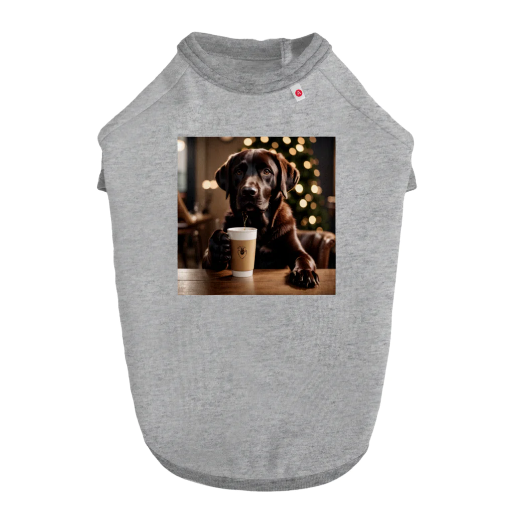 YOUSUN SHOPのカフェレトリーバー Dog T-shirt