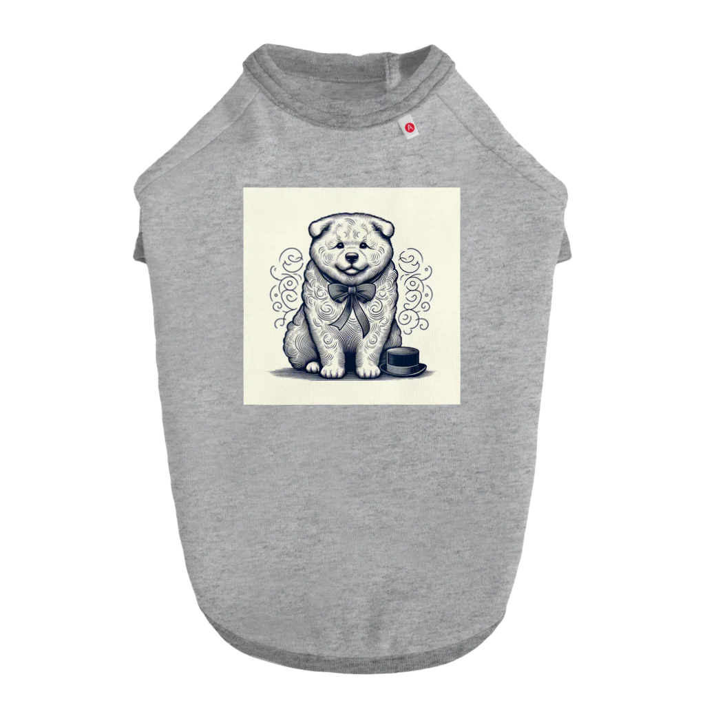 caa11052の穏やかな犬 ドッグTシャツ