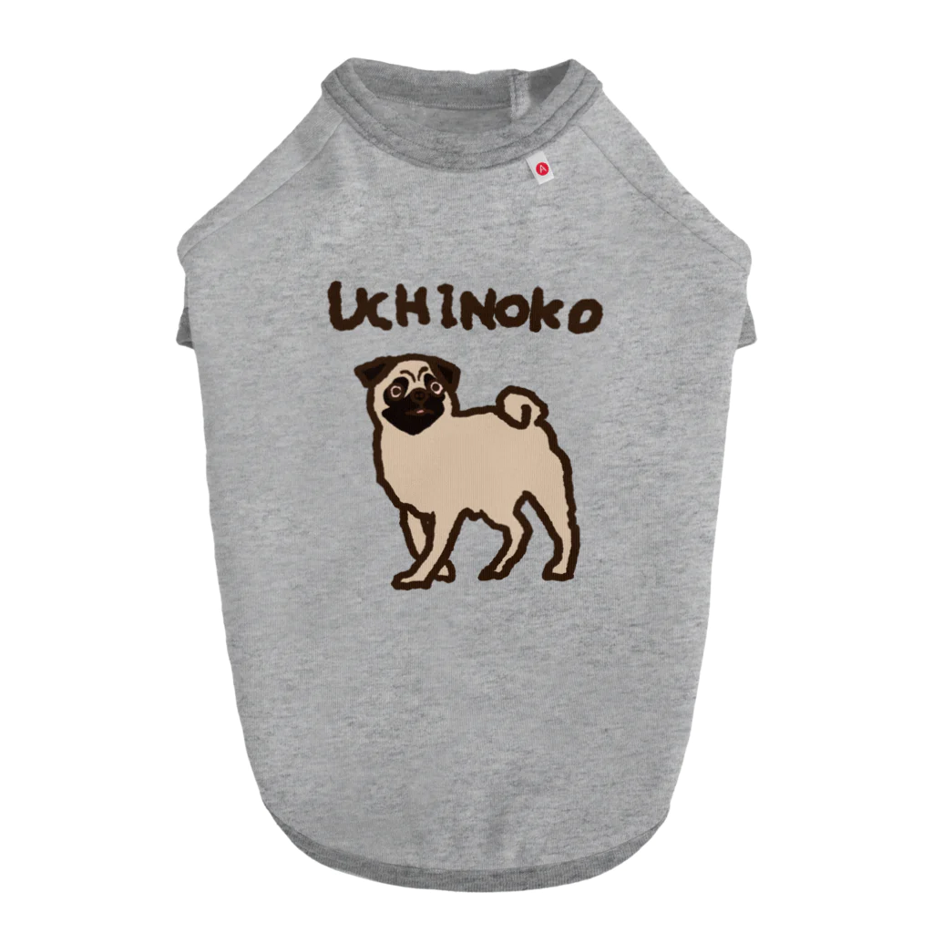 ゆるまるずのUCHINOKO Dog T-shirt