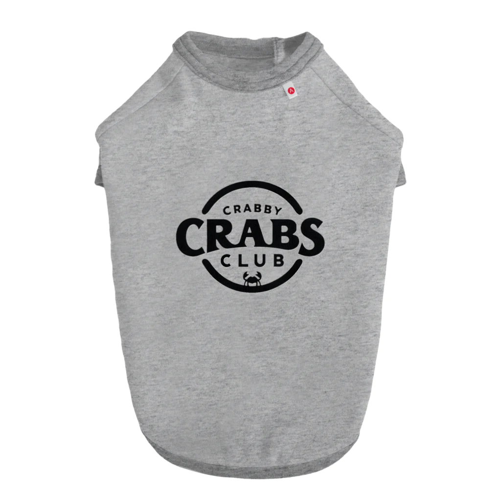 MatrixSphereのCRABBY CRABS CLUB シンプルロゴ Dog T-shirt