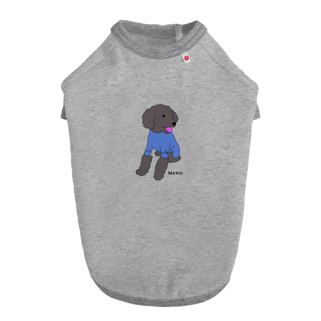 I Love Dog 0467のblack toy poodle Dog T-shirt