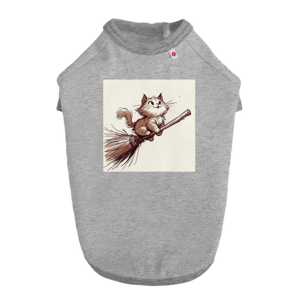 R Uの風切る冒険猫 Dog T-shirt