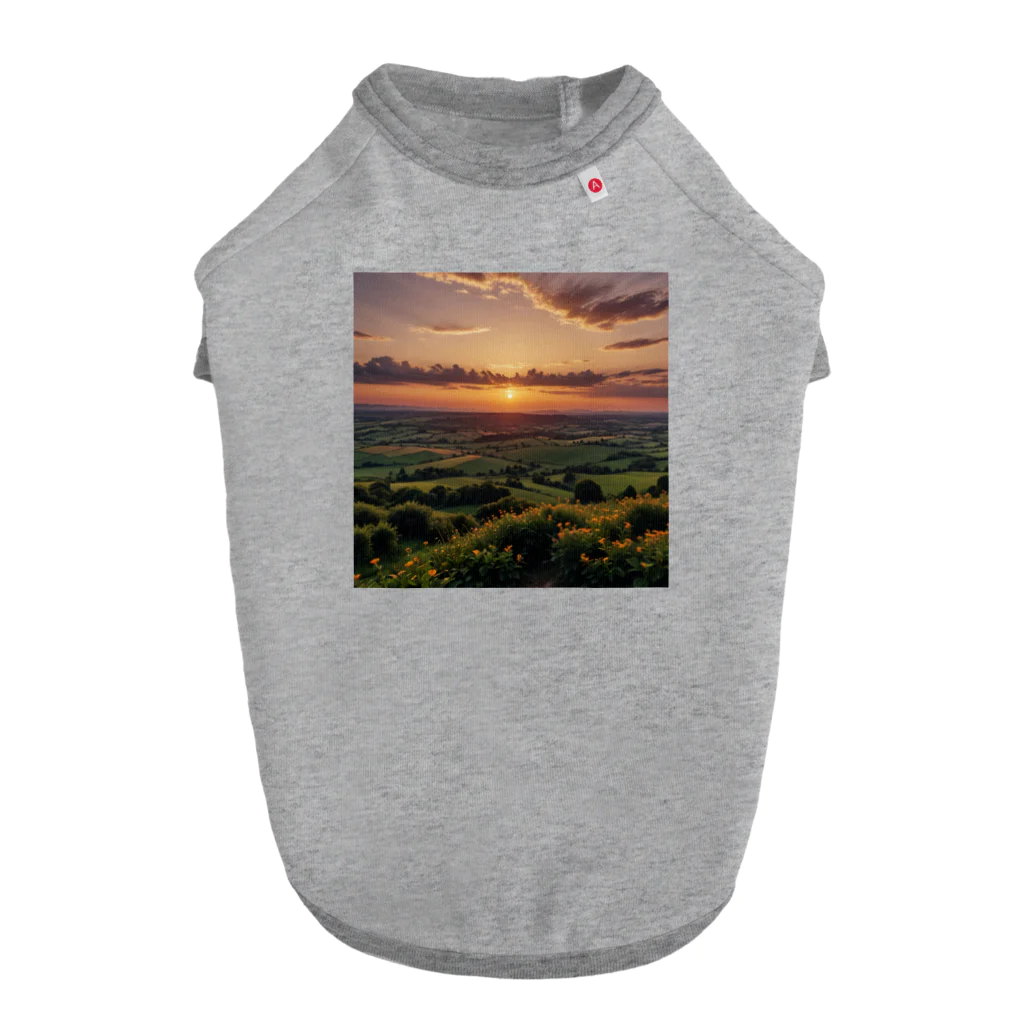 wassanwの日没の風景 ドッグTシャツ