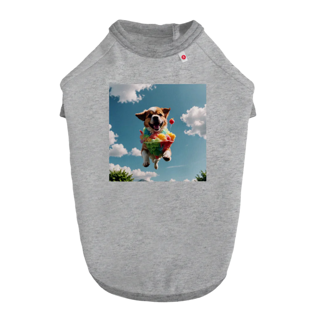 pezupezuの空飛ぶワンダフル犬 Dog T-shirt