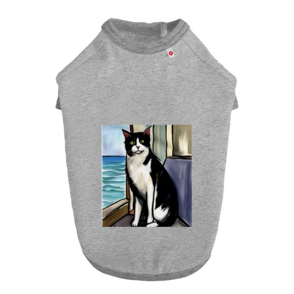 Ppit8の旅する猫 ドッグTシャツ