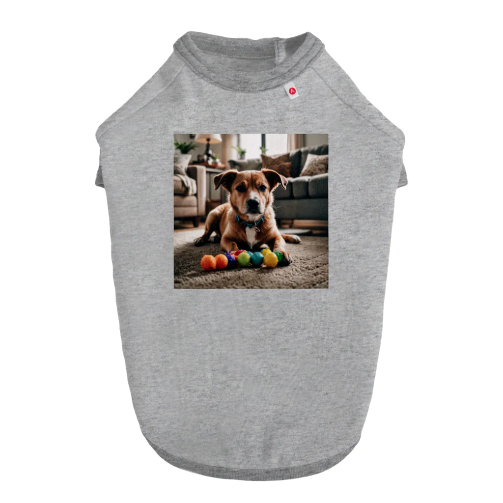 kokin0のボールと犬 Dog T-shirt