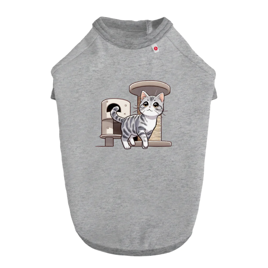 チェリモヤのねこタワー の 猫 Dog T-shirt