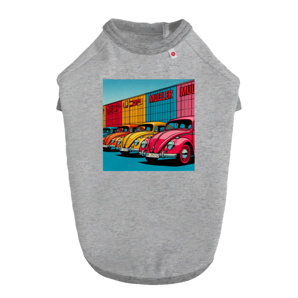 aircooled3のレトロポップなワーゲン ドッグTシャツ