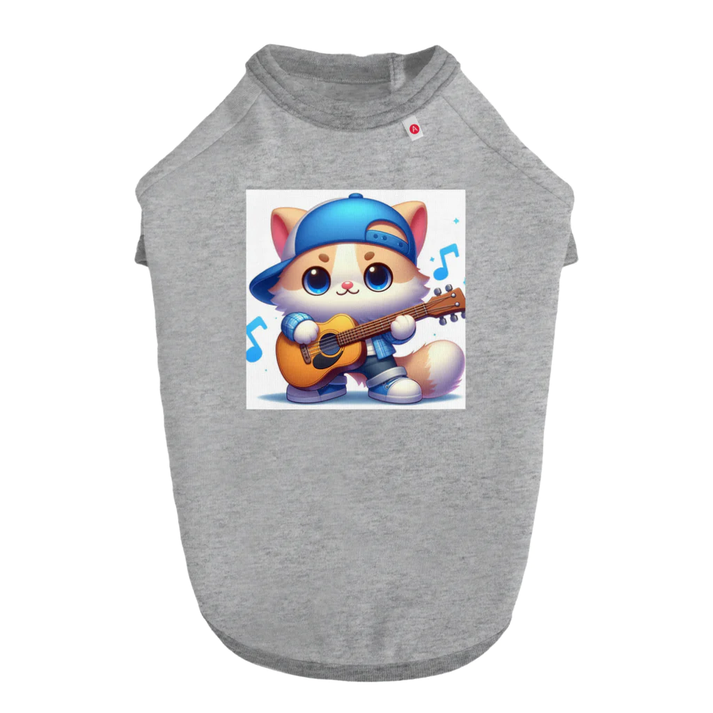 モンピパラダイスのにゃんこ🐱のリズムにノッテ🎵 ドッグTシャツ