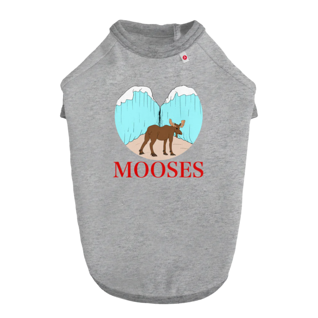 奇声のMOOSES ドッグTシャツ