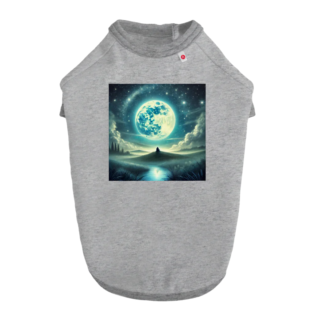 KIglassesのDream Under the Starry Sky - 星空の夢 Dog T-shirt