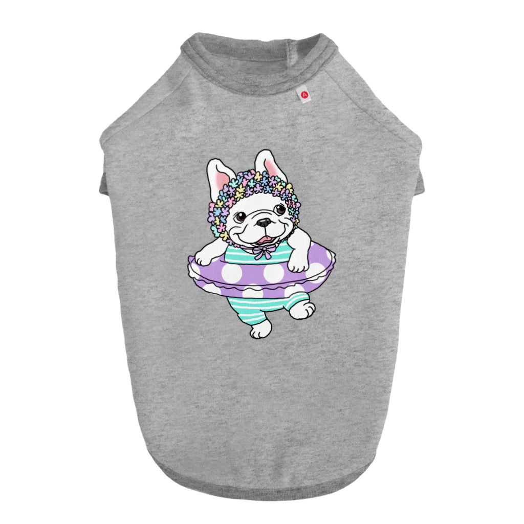 2216studioのわーい、夏だよー！のフレブルちゃん。 Dog T-shirt