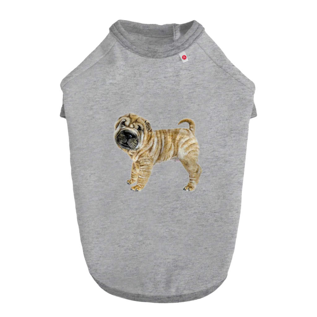 Animal Familyのチャイニーズシャーペイ　(犬） Dog T-shirt