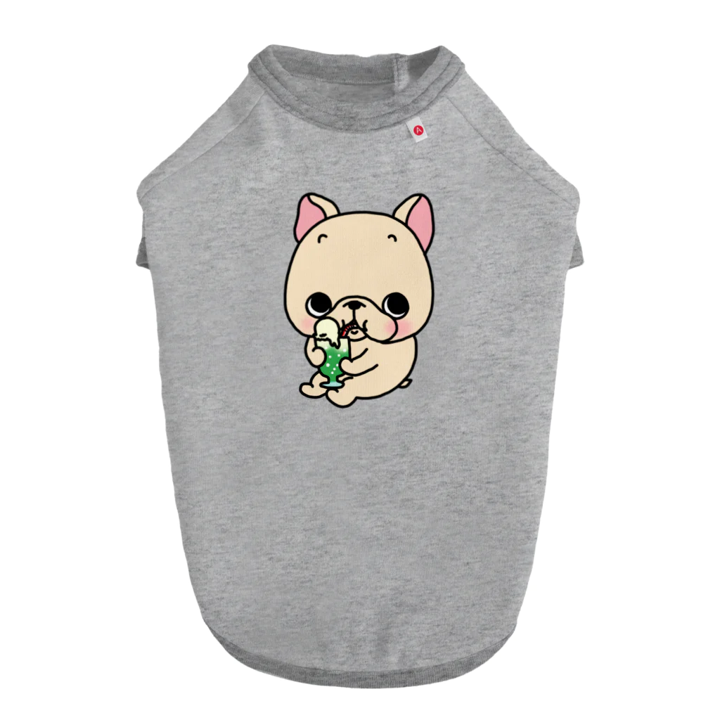 2216studioのクリームソーダ飲むよ。 Dog T-shirt