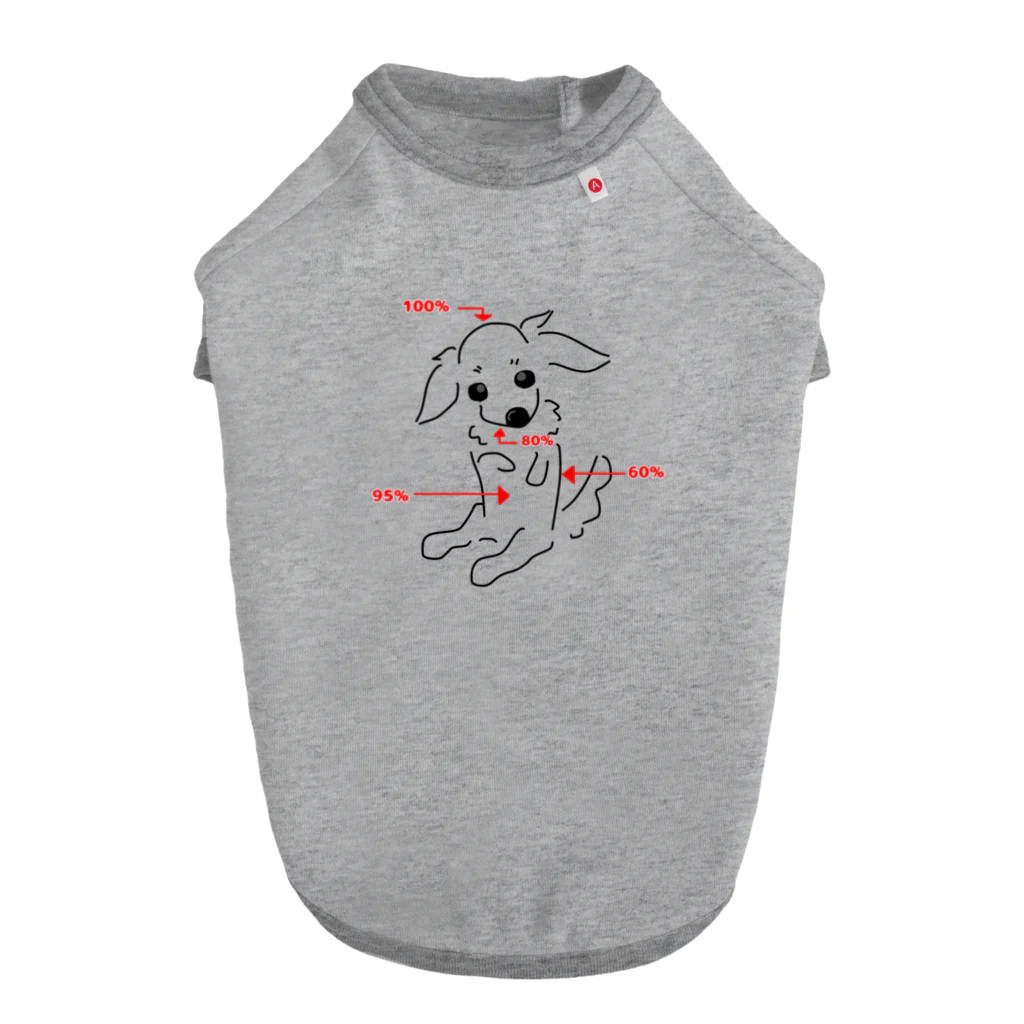 shop  wizの撫でられ喜び指数ワンコ Dog T-shirt