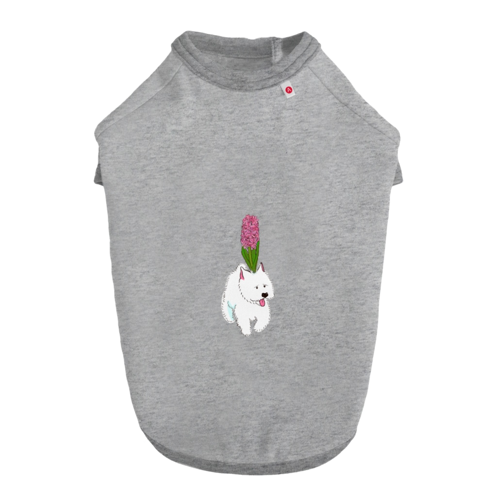 ときめきの源のウェスティーにヒヤシンス Dog T-shirt
