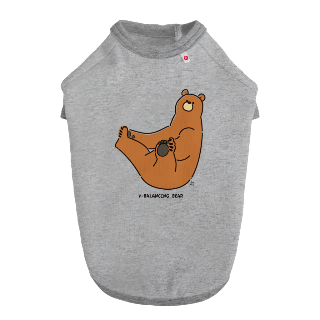 サトウノリコ*のV字バランスするクマ(いろ) Dog T-shirt