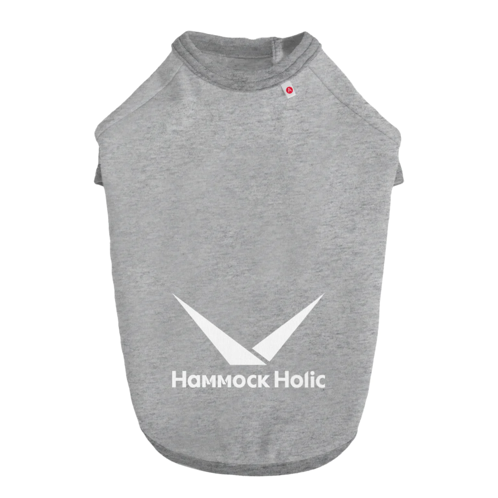 HAMMOCK HOLICの白ロゴシリーズ Dog T-shirt