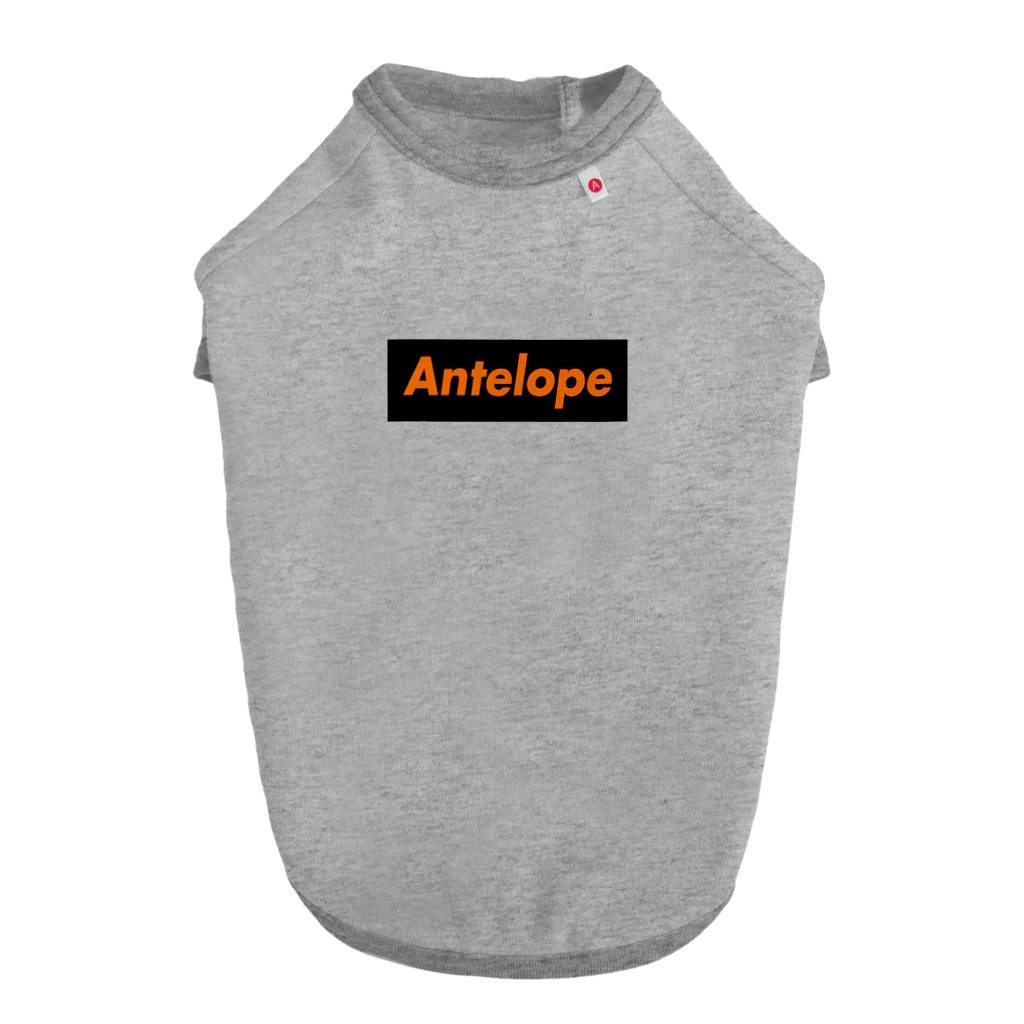 Antelope Sports ClubのAntelope Black BOX ロゴ ドッグTシャツ