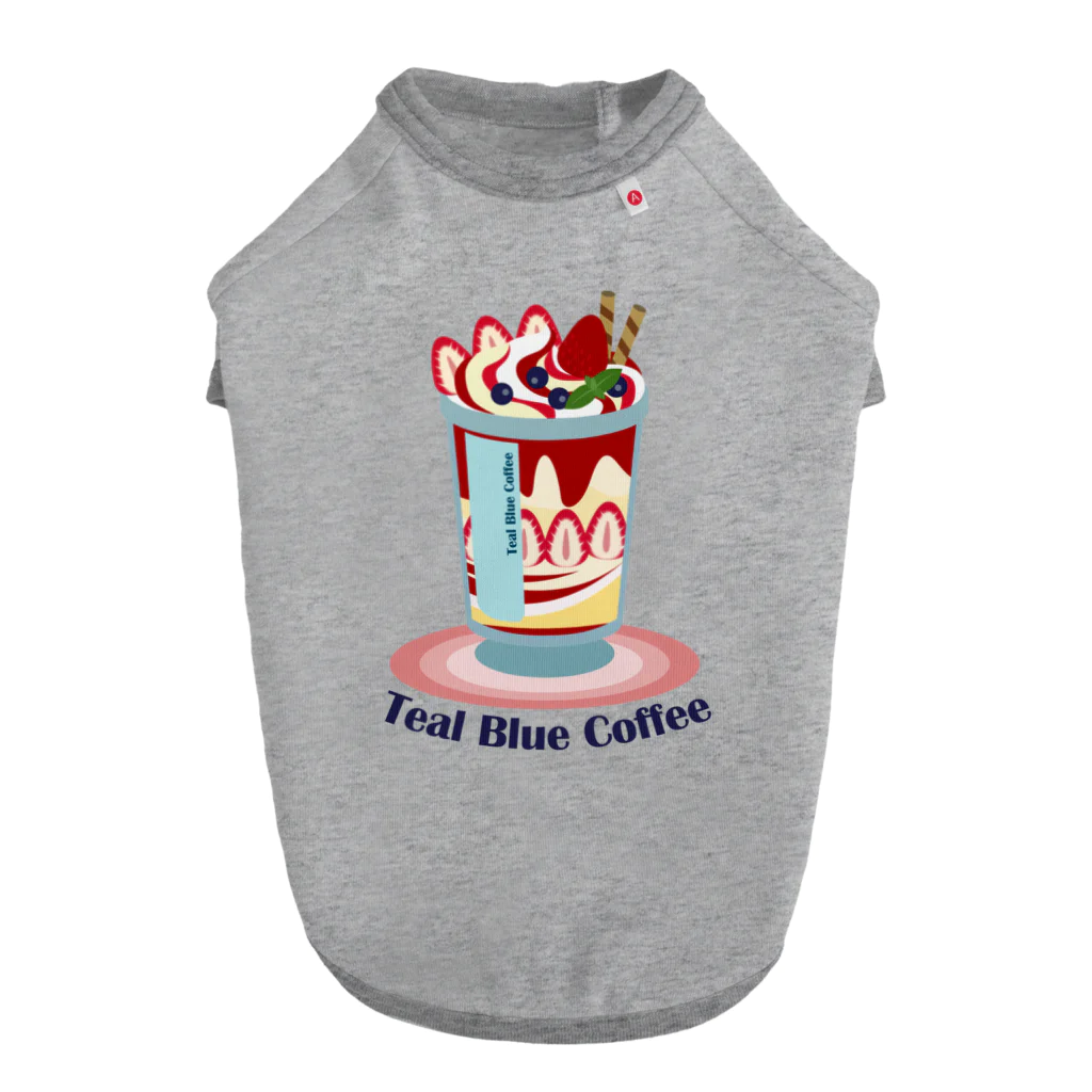 Teal Blue CoffeeのSpecial strawberry ドッグTシャツ