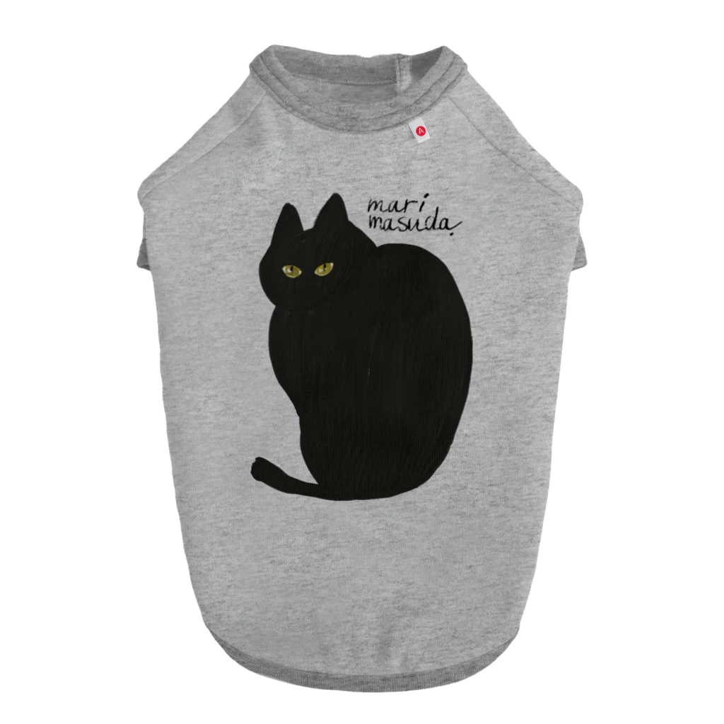 mari masudaのblack cat ドッグTシャツ