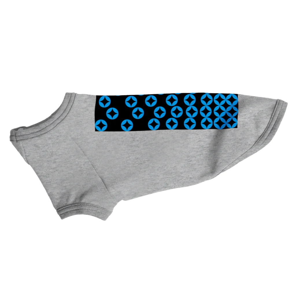 bonnylochの七宝繋ぎ_LightBlue Dog T-shirt