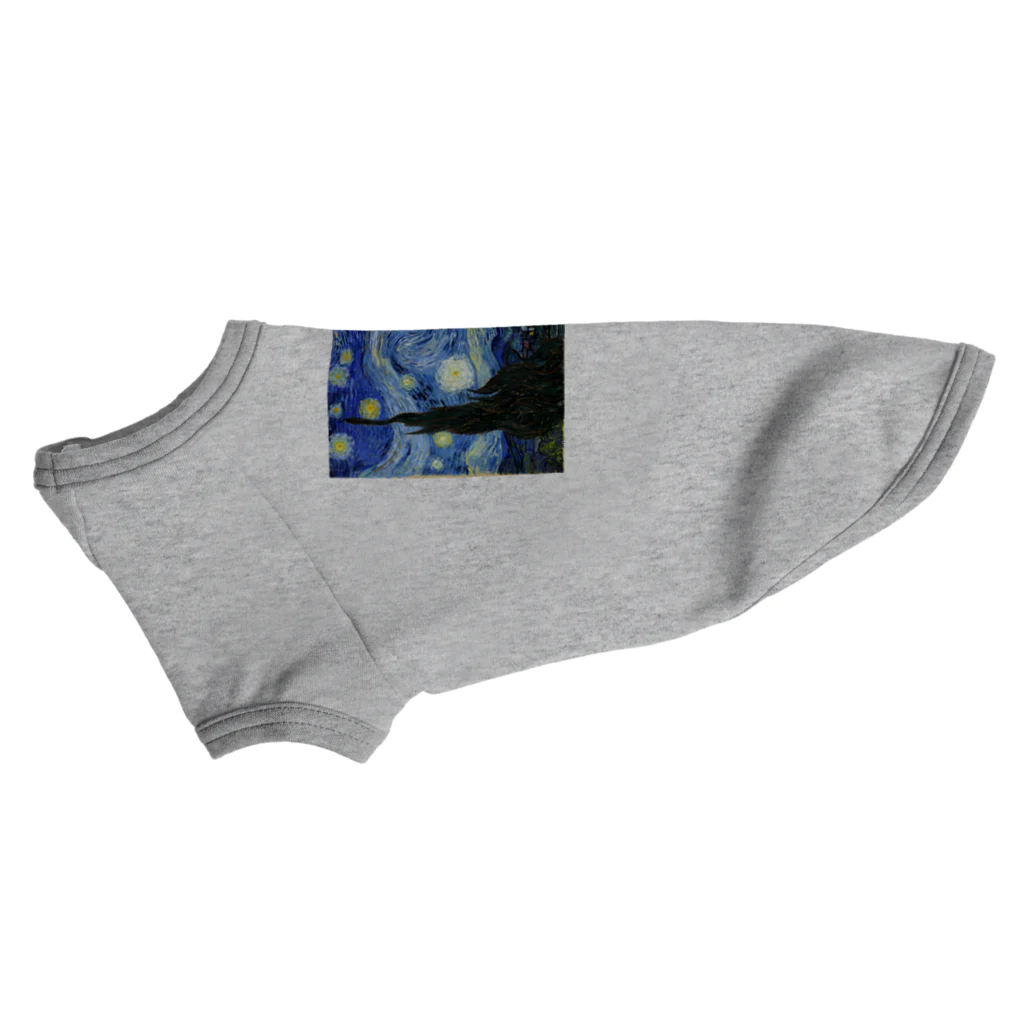 世界美術商店の星月夜 / The Starry Night Dog T-shirt