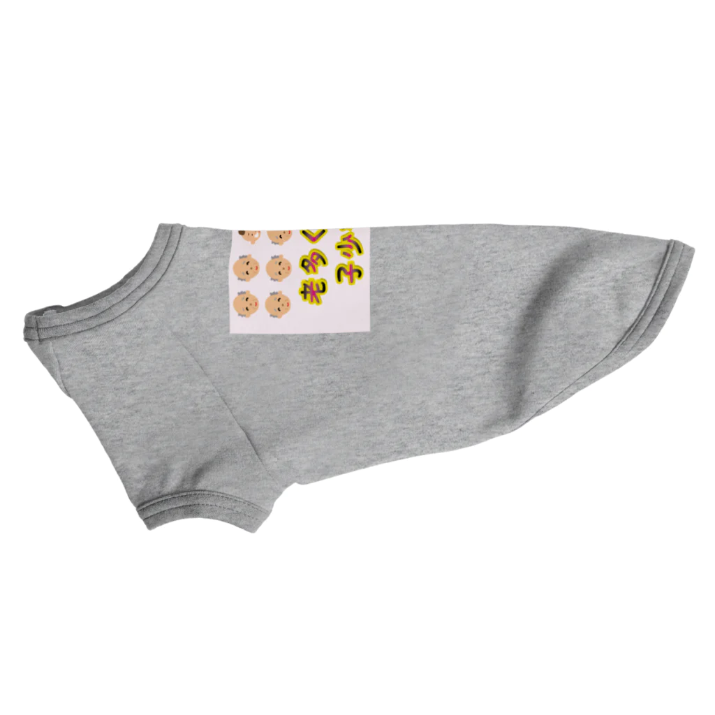 Drecome_Designの【少子高齢化】老多くして子少なし(労多くして功少なし)【捩(もじ)り】 Dog T-shirt