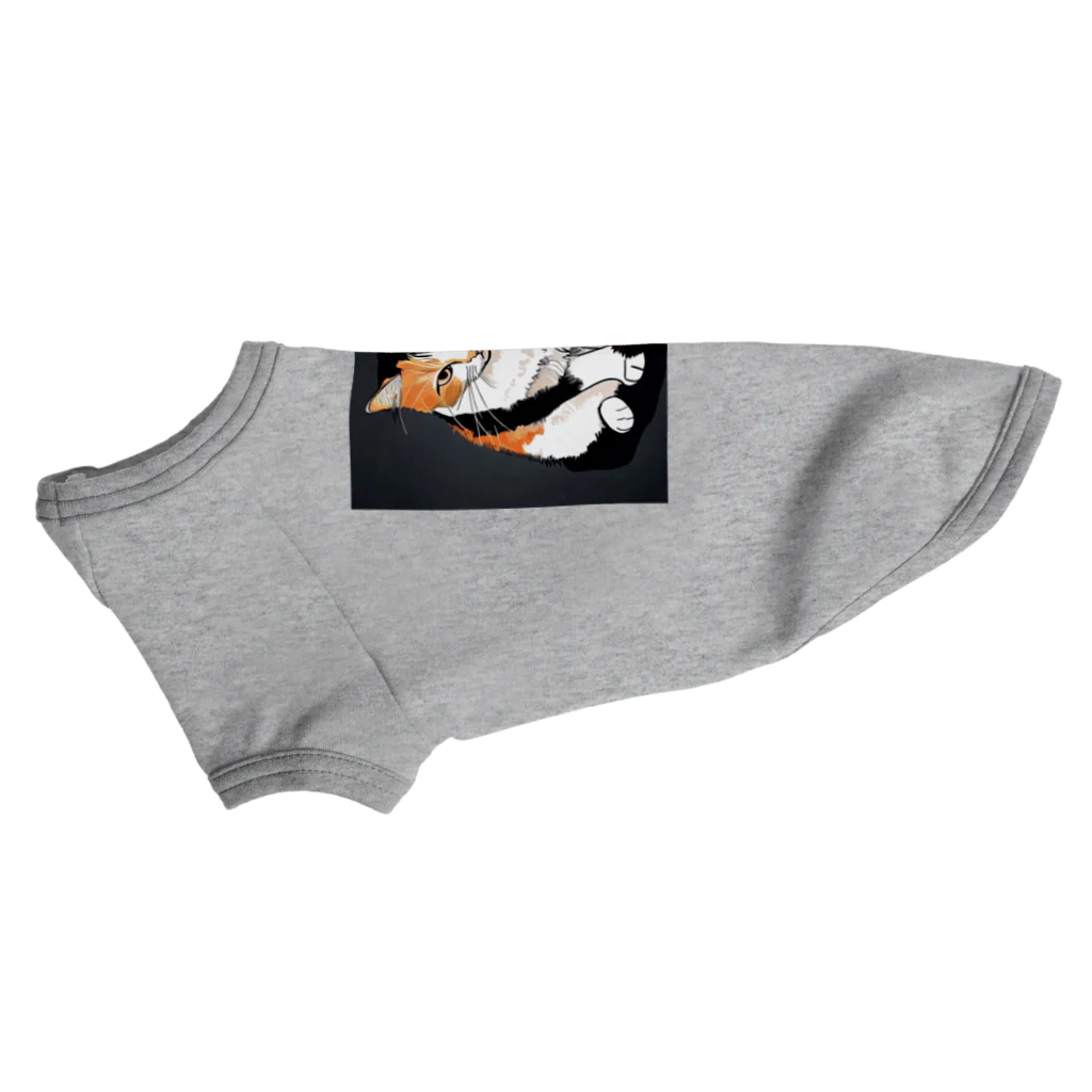 スタートライフ！のトリコロールキャット Dog T-shirt