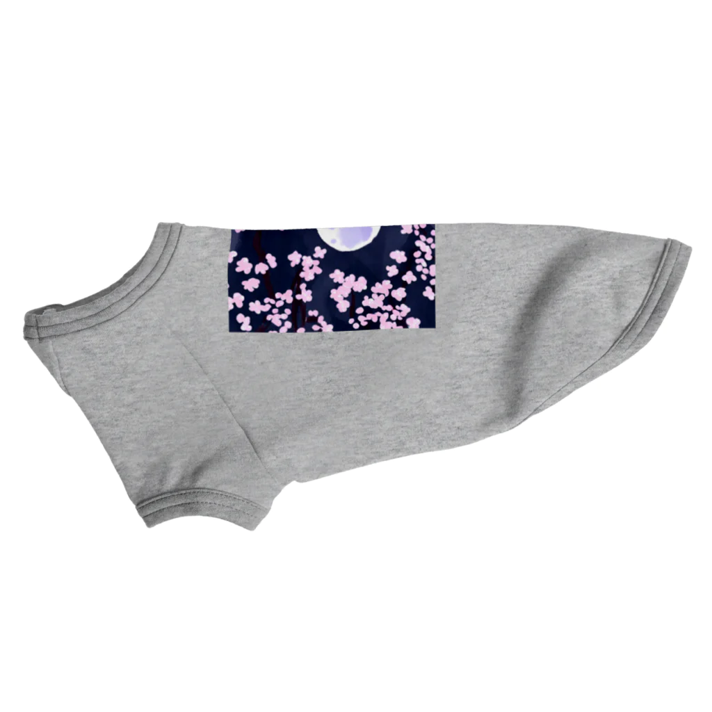 raran06の夜桜 Dog T-shirt