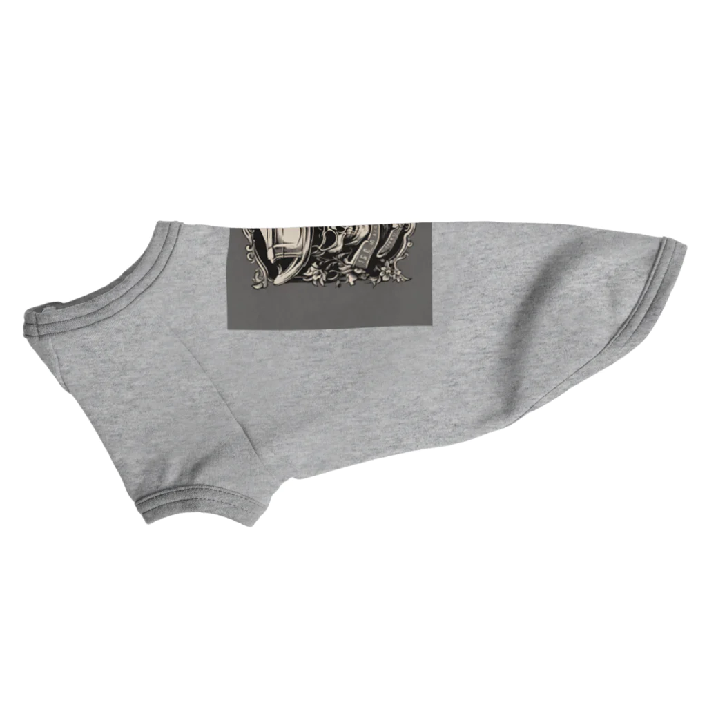 HOUEIのスカル Dog T-shirt