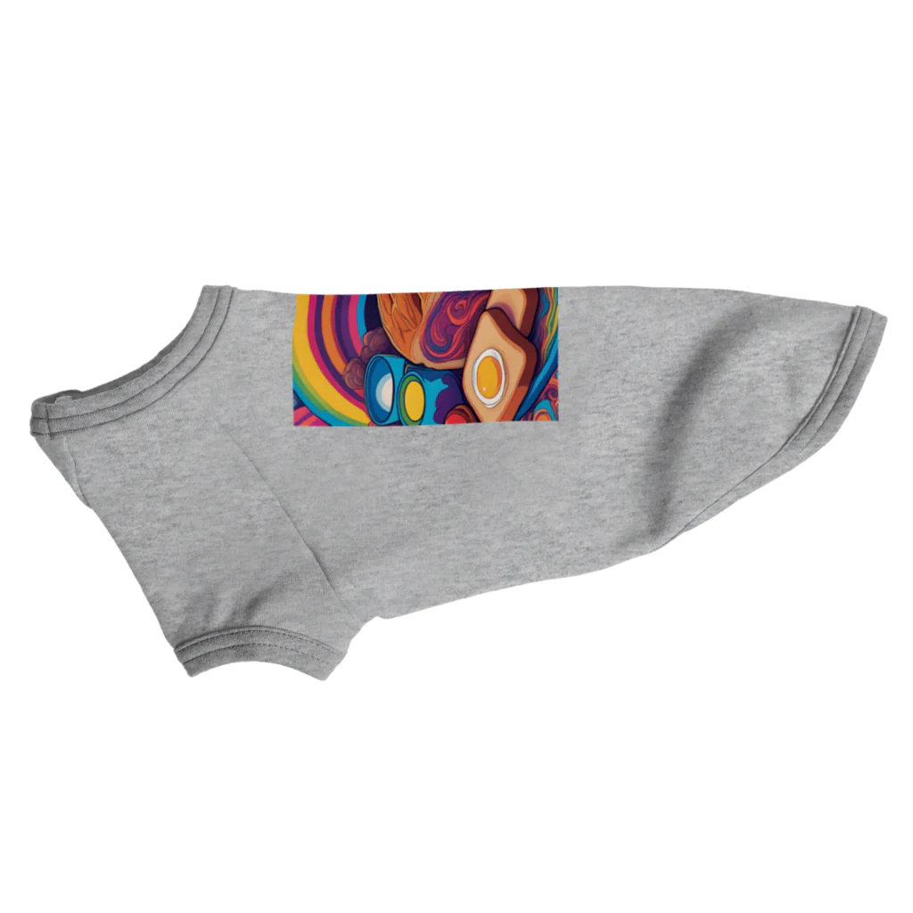 PSYCHEDELIC ARTのPSYCHEDELICパン Dog T-shirt