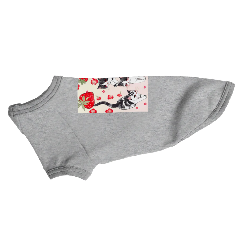 ひとやすみ　らいふのイチゴ猫 Dog T-shirt