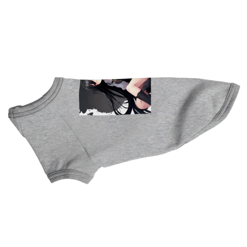 yumena_の黒髪ロング Dog T-shirt